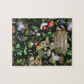 ウッドランドマッシュルームグリーンプラントベリーファミリーギフト ジグソーパズル (横)