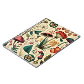 ウッドランドマッシュルームスパイラルノート ノートブック (左側)