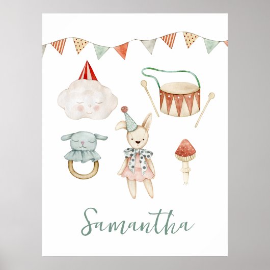 ウッドランドマッシュルームトイカスタムズキッドルーム ポスター (正面)