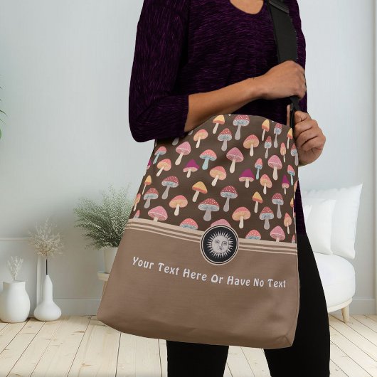 ウッドランドマッシュルームボーホシアルフォレストヒッピー クロスボディバッグ