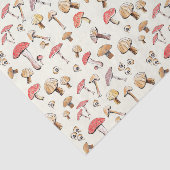 ウッドランドマッシュルーム手描き自然水彩 薄葉紙 (詳細)