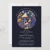 ウッドランドマッシュルーム魅惑の森の赤ちゃんシャワー 招待状 (正面)