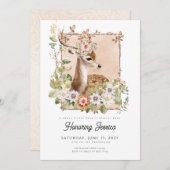 ウッドランドマナーベビーシャワー招待状 招待状 (正面/裏面)