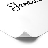 ウッドランドマナーベビーシャワー歓迎の看板ポスター ポスター (角)