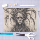 ウッドランドマンフォレストデコページ紙 薄葉紙 (クラフト)