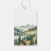 ウッドランドモダンかわいい動物ありがとう ギフトタグ (裏面)