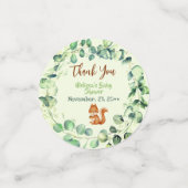 ウッドランドモダンの緑の森の友人ディアベア コンフェッティ (スモール正面)