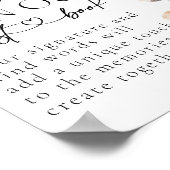 ウッドランドモダンアニマルズベビーシャワーゲストブック ポスター (角)