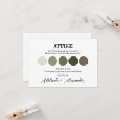 ウッドランドモダンフォレ結婚スの衣装カード カード (正面/裏面インサイチュ)