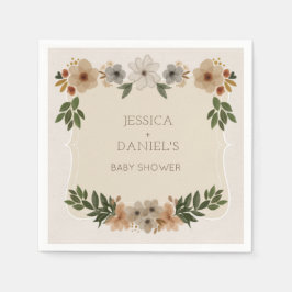 ウッドランドモダンベイビーシャワーカクテルナプキン スタンダードカクテルナプキン