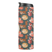 ウッドランドモノグラムのキツネ紅葉秋 タンブラー (回転右)