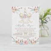 ウッドランドユニコーンバーチャルベビーシャワーカヤリン7 Inv 招待状 (スタンド正面)