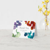 ウッドランドユーカリプタスフローラサンキュー カード (黄色い花)