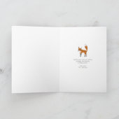 ウッドランドライトブルーの木と動物の森 シーズンカード (内部)