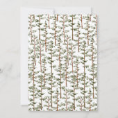 ウッドランドラクーンフィフス誕生日招待状 招待状 (裏面)