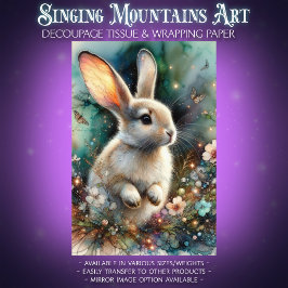 ウッドランドラビットコテージコアフローラデクページ 薄葉紙