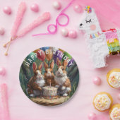 ウッドランドラビットバースデーパーティー ペーパープレート (パーティー)