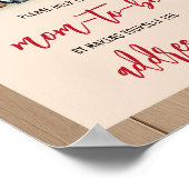 ウッドランドランバージャックベビーシャワー封筒ステーション ポスター (角)