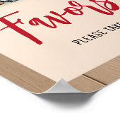 ウッドランドランバージャックベビーシャワー特典 ポスター (角)