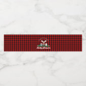 ウッドランドランバージャックベビーシャワー素朴動物 ペットボトルラベル (シングルラベル)