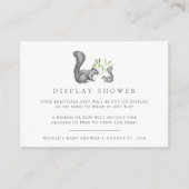 ウッドランドリス赤ちゃんシャワー表示シャワー エンクロージャーカード (正面)