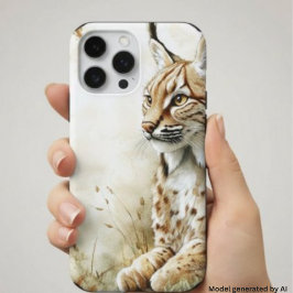 ウッドランドリンクス野生生物自然 iPhone 16 PRO MAXケース