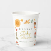 ウッドランドレッドマッシュルームベビーシャワー紙カップ 紙コップ (裏面)