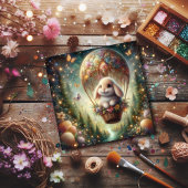 ウッドランドロップイヤーバニーイースターエッグバルーン シーズンカード