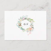 ウッドランドローズグリーンウェディングの詳細 エンクロージャーカード (裏面)