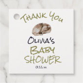 ウッドランドワイルドフォレスト鹿の動物の赤ちゃんシャワー フェイバータグ (正面)