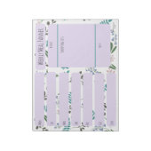 ウッドランドワイルドフラワーウィークリーミールプランナーメモ帳 ノートパッド (回転)