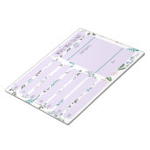 ウッドランドワイルドフラワーウィークリーミールプランナーメモ帳 ノートパッド (アングル)