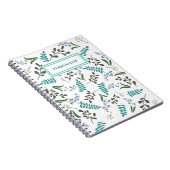 ウッドランドワイルドフラワースパイラルノート ノートブック (右側)