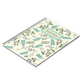 ウッドランドワイルドフラワースパイラルノート ノートブック (左側)