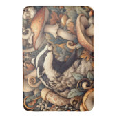 ウッドランドワイルドマッシュルームバッガー素朴ナチュラル バスマット (正面縦)