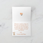 ウッドランドワイルドライフベビーシャワーサンキューカード サンキューカード (内部)