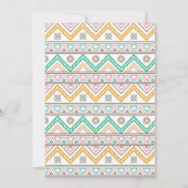 ウッドランドワイルドワンキツネボホガール1st誕生日 招待状 (裏面)