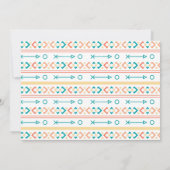 ウッドランドワイルドワンキツネボホボーイ1歳バースデーフォト 招待状 (裏面)