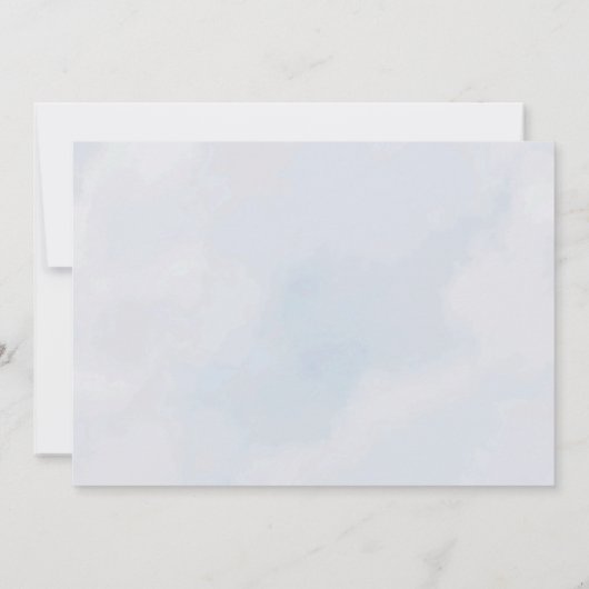 ウッドランドワイルドワンファースト誕生日招待状 招待状 (裏面)