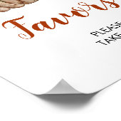 ウッドランドワンハッピーキャンパーファースト誕生日の好意 ポスター (角)