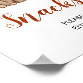 ウッドランドワンハッピーキャンパーファースト誕生日スナック ポスター (角)