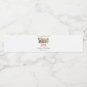 ウッドランドワンハッピーキャンパーファースト誕生日 ペットボトルラベル (シングルラベル)