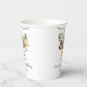 ウッドランドワンハッピーキャンパーファースト誕生日 紙コップ (左)