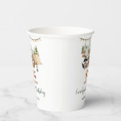 ウッドランドワンハッピーキャンパーファースト誕生日 紙コップ (右)