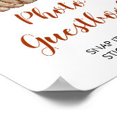 ウッドランドワンハッピーキャンパー誕生日フォトゲストブック ポスター (角)