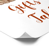 ウッドランドワンハッピーキャンパー1stバースデーギフトテーブル ポスター (角)