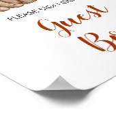 ウッドランドワンハッピーキャンパー1stバースデーゲストブック ポスター (角)