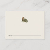 ウッドランドヴィンテージガ赤ちゃんシャワーエンクロージャカード エンクロージャーカード (裏面)