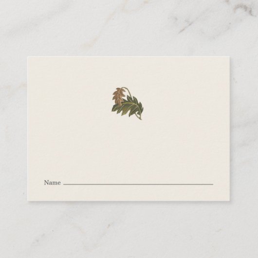 ウッドランドヴィンテージガ赤ちゃんシャワーエンクロージャカード エンクロージャーカード (裏面)