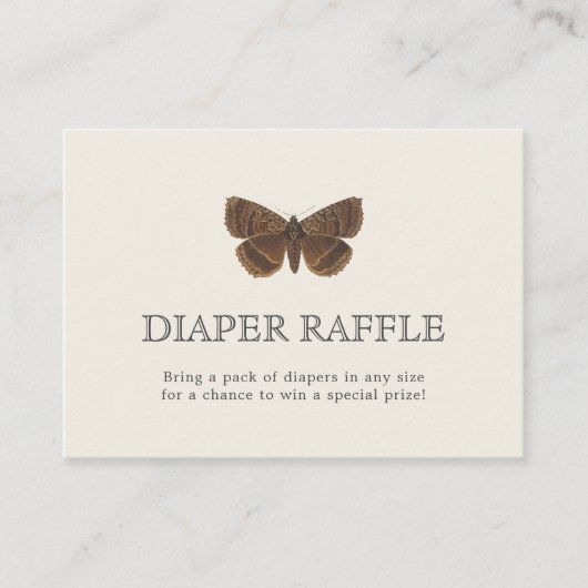 ウッドランドヴィンテージガ赤ちゃんシャワーエンクロージャカード エンクロージャーカード (正面)